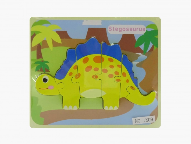 Puzzle dinosauro in legno