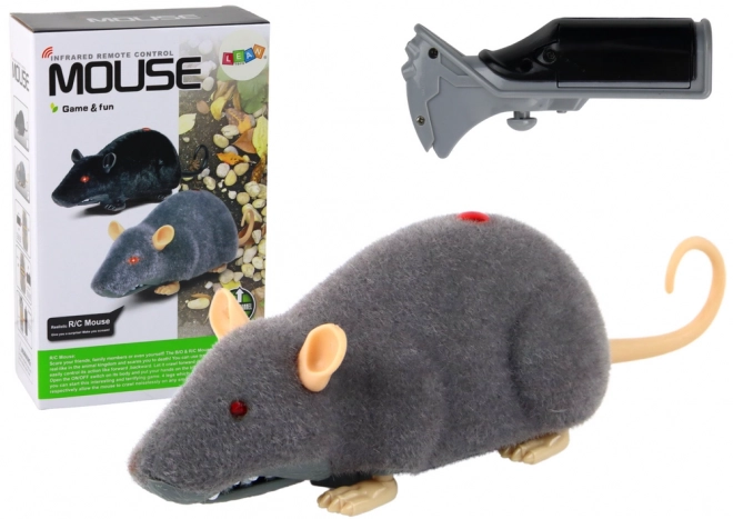 Mouse rc telecomandato su ruote grigio grande