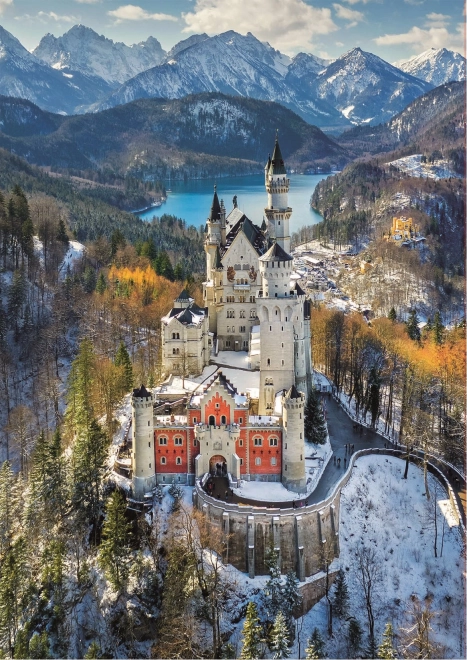 Puzzle Educa Neuschwanstein Castello dall'aria 1000 pezzi