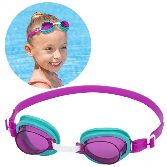 Occhialini per nuoto Lil 'Lightning Swimmer per bambini – rosa