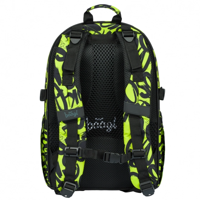 BAAGL 3 SET Core Lime: zaino, astuccio, sacca