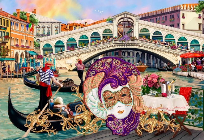 Puzzle in legno Carnevale di Venezia 2 in 1