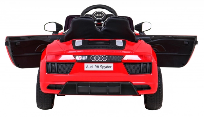 auto a batteria per bambini Audi R8 rossa con telecomando