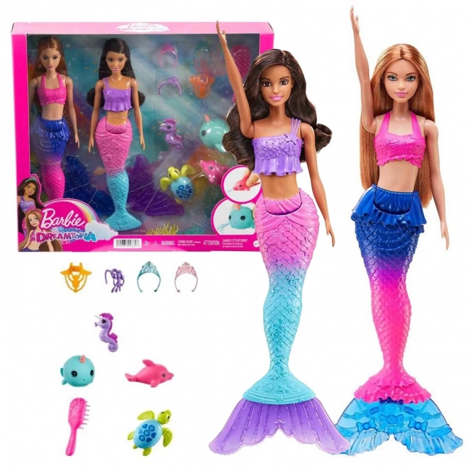 Barbie set sirena con 2 bambole