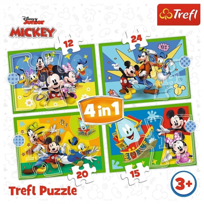 Puzzle della Clubhouse di Mickey Mouse 4 in 1