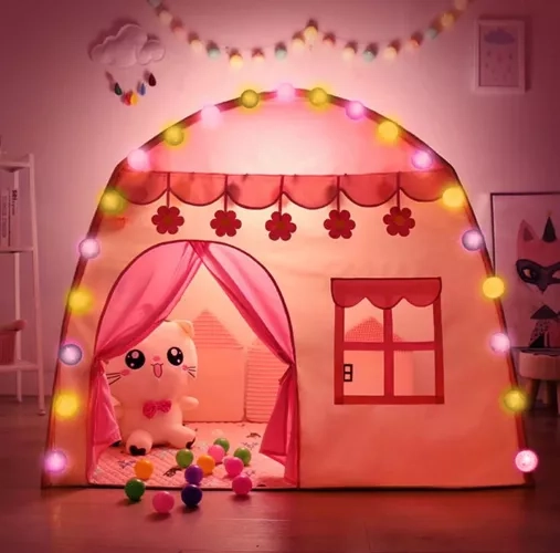 Tenda per bambini con serie luminosa