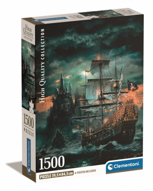 Puzzle 1500 pezzi Nave Pirata Compatta