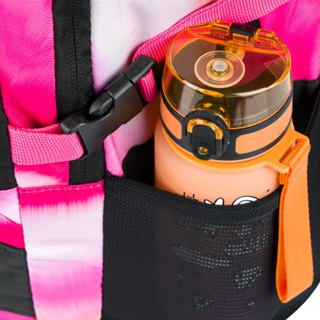 Set scuola 3 pezzi Skate Pink Stripes: zaino, astuccio, sacchetto