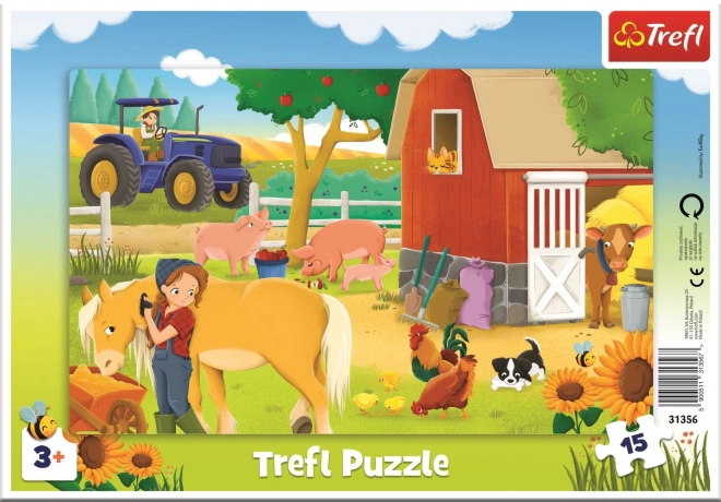 Puzzle Trefl Fattoria 15 Pezzi