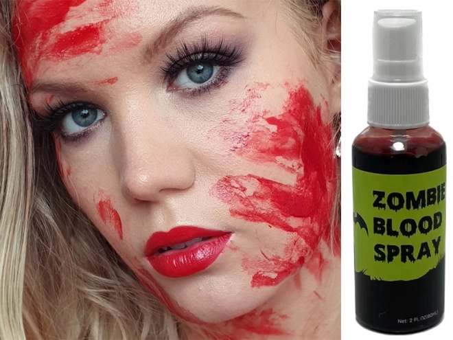 Spray sangue Halloween removibile trucco 60ml