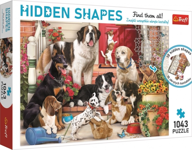 Trefl puzzle Hidden Shapes Psia zabawa 1043 pezzi