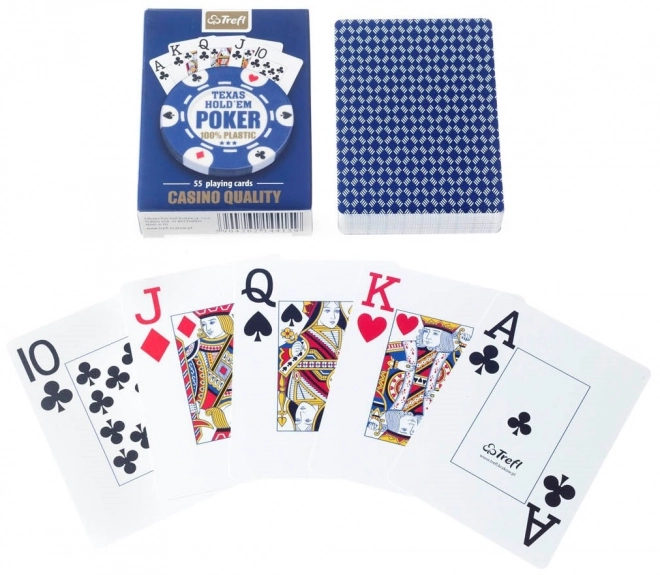 Carte da gioco Poker Trefl 100% Plastica