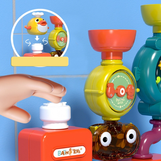 Gioco da bagno con mulinello e tazze traboccanti woopie baby
