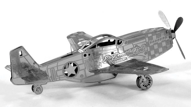 Puzzle 3D Metal Earth Aereo Mustang P-51