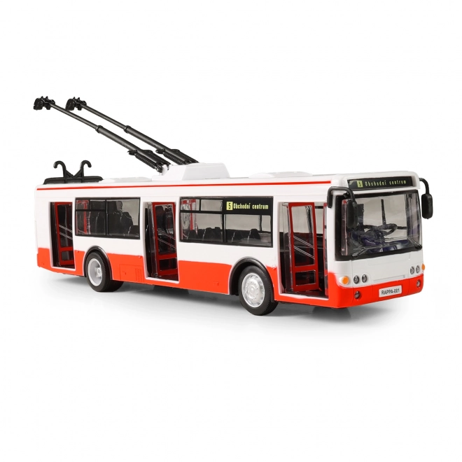 Autobus Articolato Parlante in Plastica 29cm Rosso