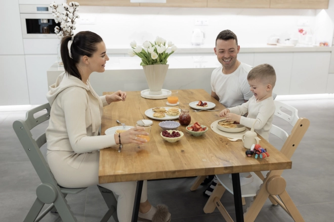 Sedia da pranzo in legno Clipp & Clapp, Nero