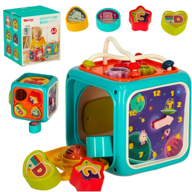 Cubo educativo interattivo Bibi-Inn 6in1 blu