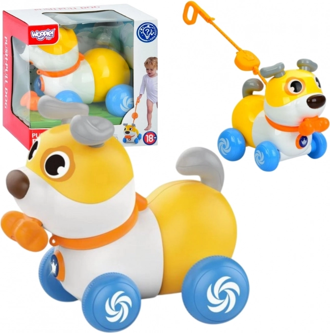Cagnolino interattivo WOOPIE 2 in 1 pulsante che abbaia 360° per bambini 6m+