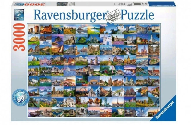 Puzzle I Luoghi Più Belli d'Europa di RAVENSBURGER 3000 Pezzi