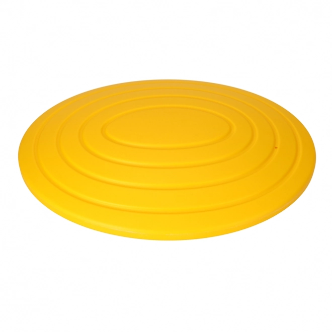 Tavola da equilibrio gialla con labirinto per bambini