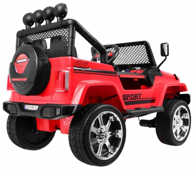 Auto fuoristrada Raptor Drifter Rosso + Telecomando + Trazione 4x4 + Spazio di archiviazione + Partenza lenta + LED MP3