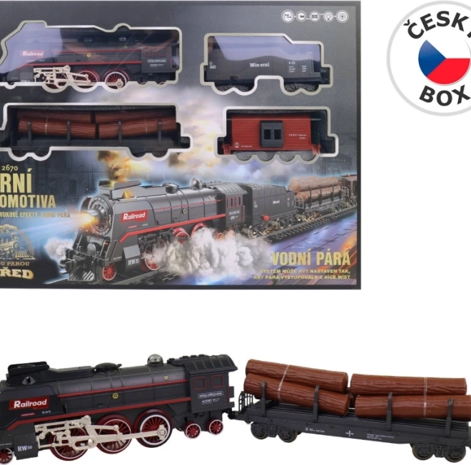 Set di treni con effetto vapore a batteria