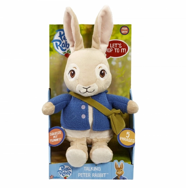 Peluche parlante Coniglio Peter con batterie intercambiabili