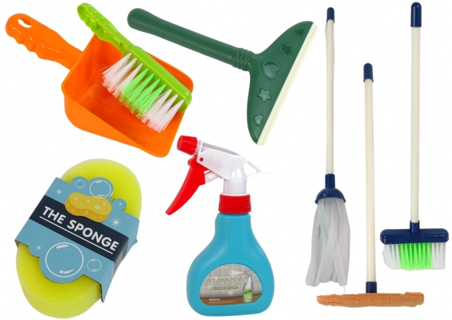 Set di pulizia 11 pezzi per la casa Mop Scopa Secchio