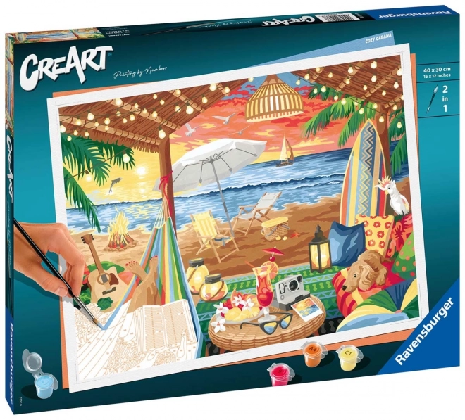 Pittura su Numero Ravensburger CreArt Spiaggia