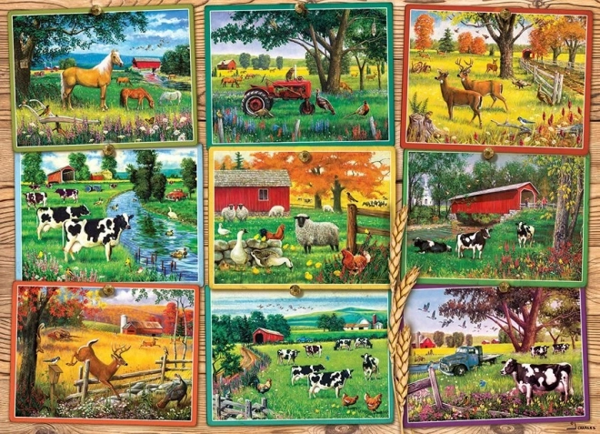 Puzzle 1000 Pezzi Viste dalla Fattoria Cobble Hill