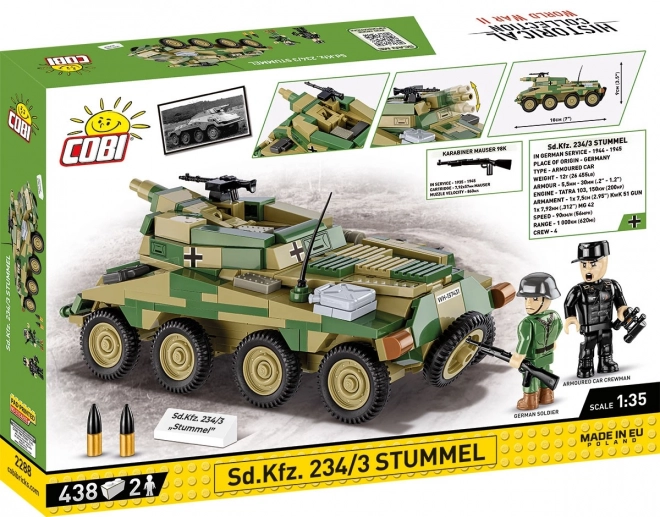 Modello storico Sd.Kfz. 234/3 Stummel