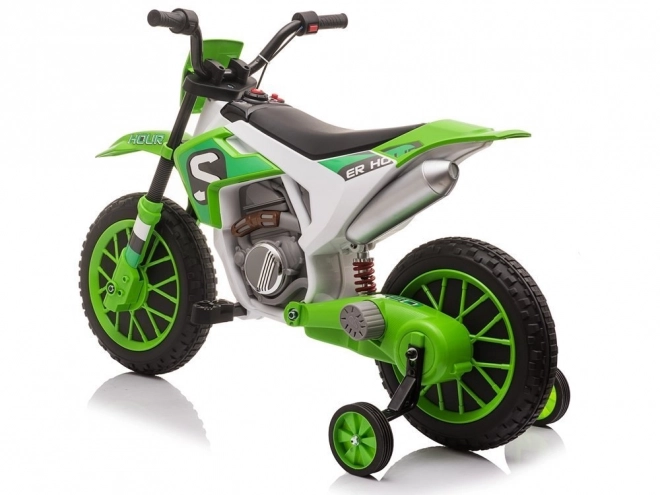 Moto a batteria verde per bambini