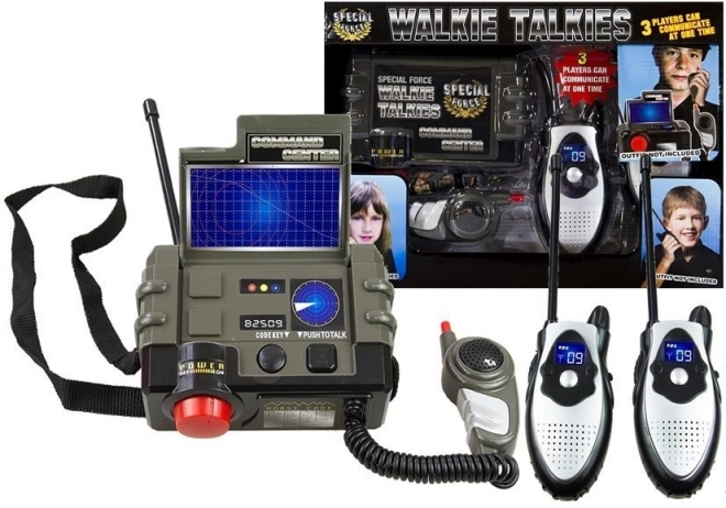 Set walkie talkie radio base