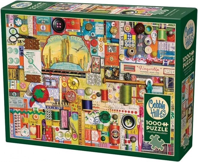 Puzzle Accessori Da Cucito COBBLE HILL 1000 Pezzi