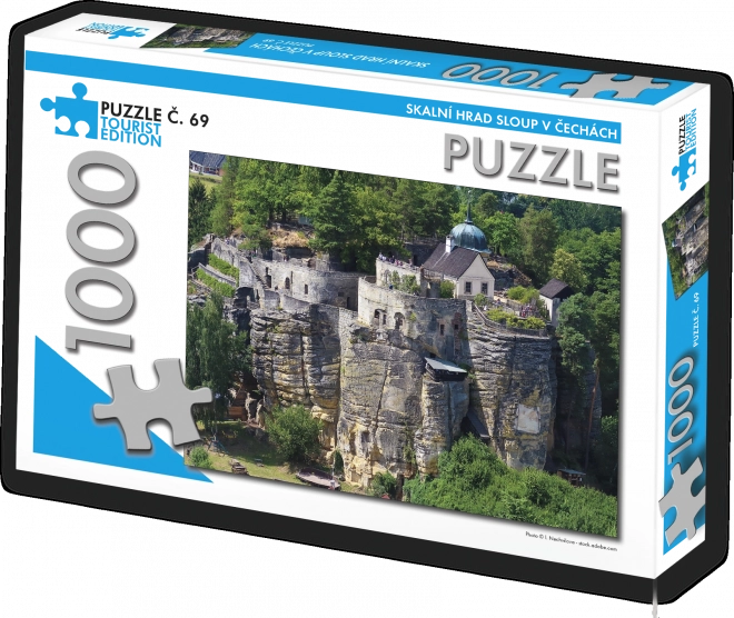 Puzzle Edizione Turistica Castello Rupestre Sloup in Repubblica Ceca 1000 Pezzi