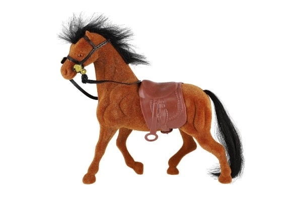 Cavallo con sella e morso 22cm in tre colori