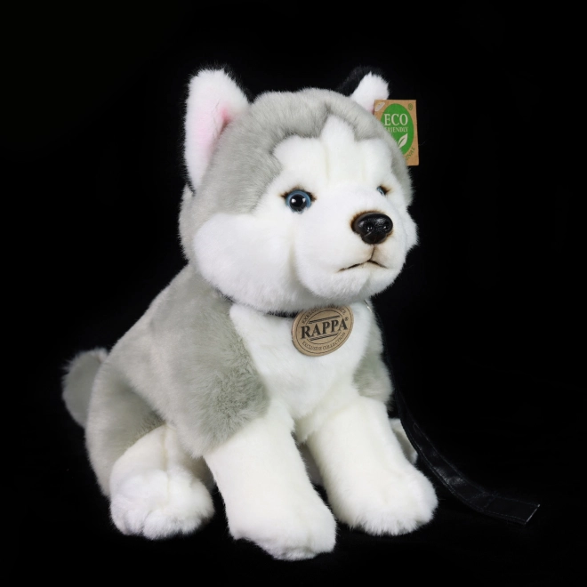 Cane Husky di Peluche con Guinzaglio 28 cm