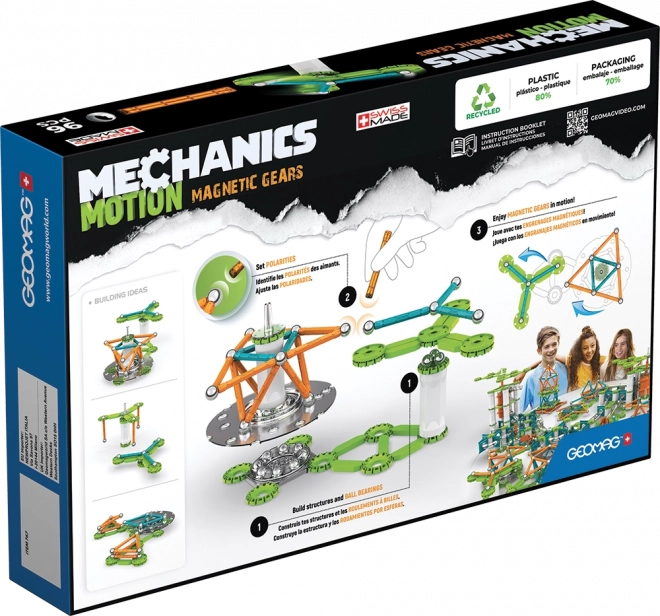 Kit Magnetico Movimento Geomag Mechanics 96 Pezzi