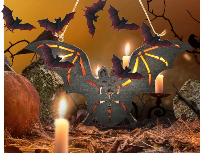 Decorazione di pipistrelli per Halloween set di 4 pezzi