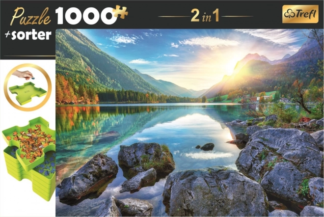 Puzzle con smistatore 2 in 1 Lago Hintersee, Germania 1000 Pezzi