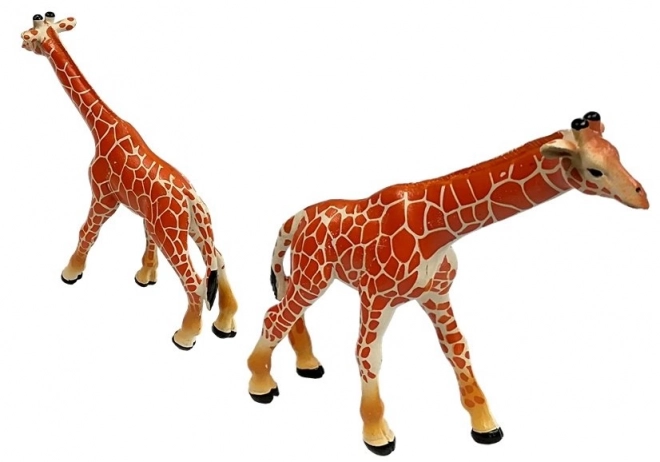 Giraffe Educativi Famiglia Figurine 3 Pezzi con Sfondo Africa