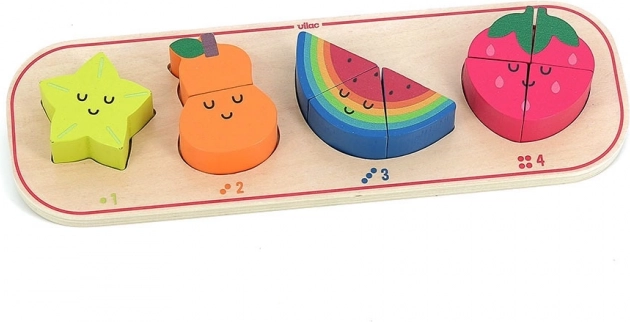 Puzzle ad incastri Imparo a Contare Frutta Sarah Betz
