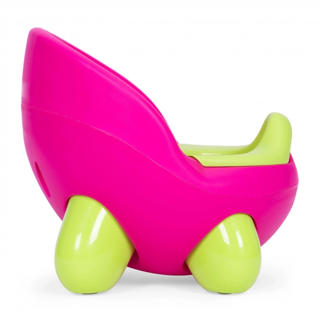 Vasino per bambini con seduta rimovibile e piedi antiscivolo rosa-verde ECOTOYS