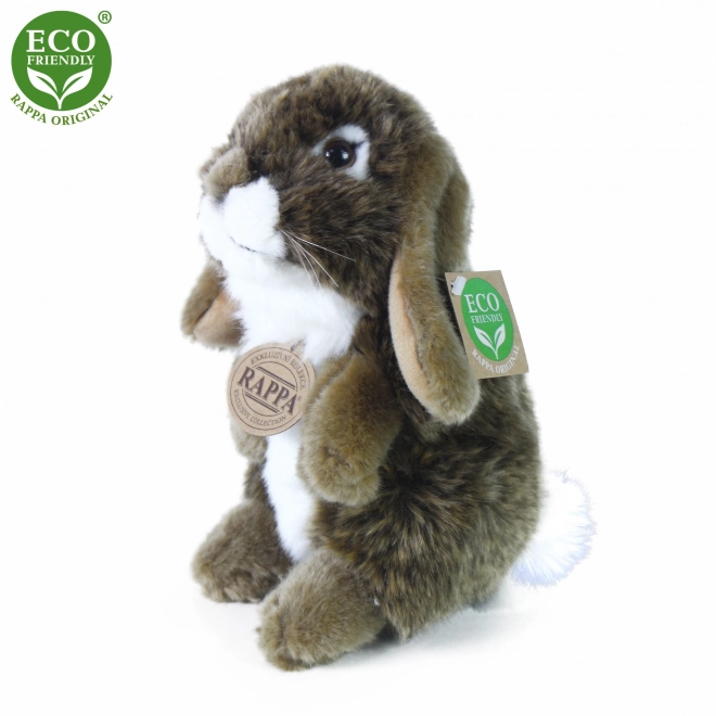 Coniglio in peluche marrone 18 cm eco-friendly