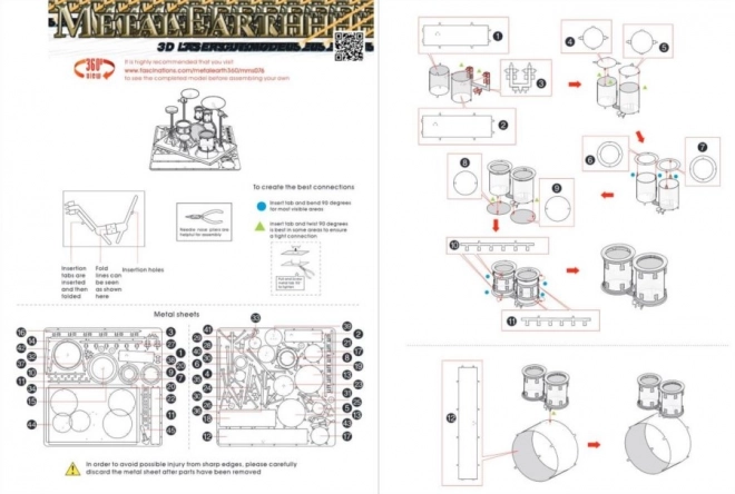 Puzzle 3D Batteria Metal Earth