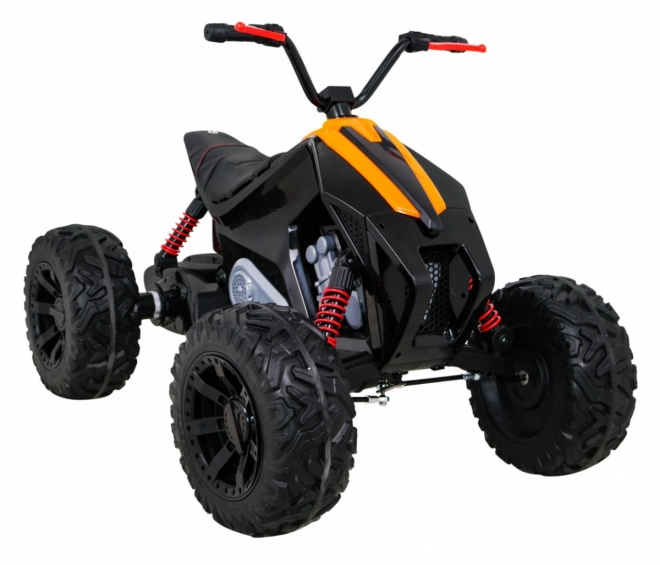 Quad Lucky Seven a batteria nero + ruote EVA + avvio lento + LED + MP3 USB