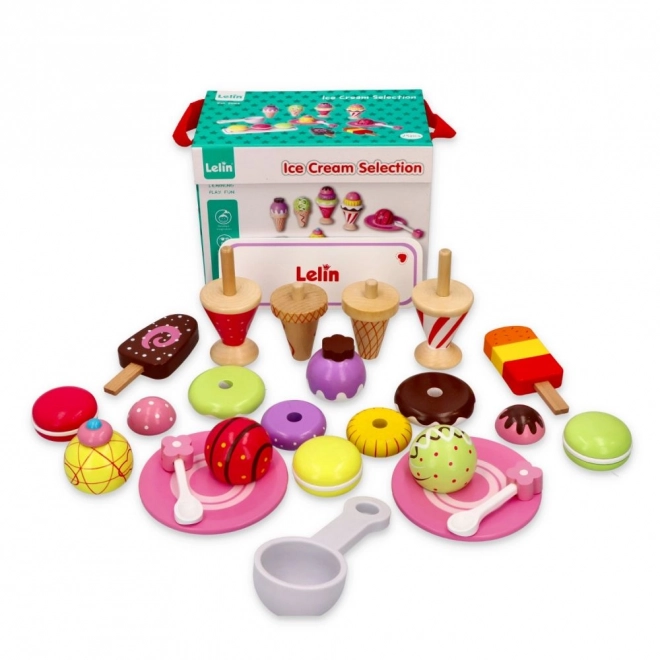 Set di Gelati in Legno per Bambini