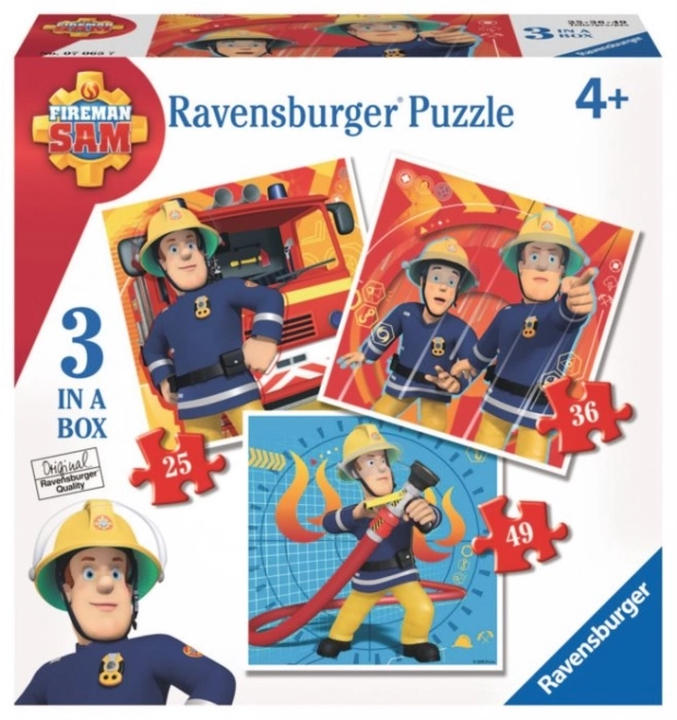 Puzzle Sam il Pompiere 3 in 1