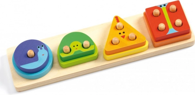 Djeco Puzzle - 1,2,3,4 Elementare