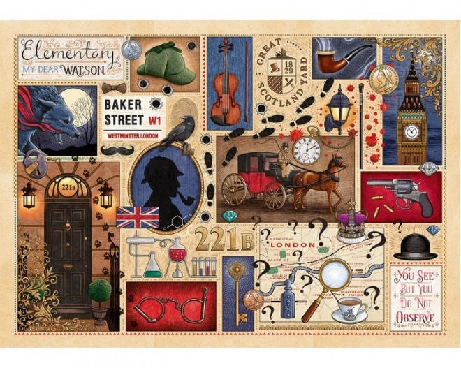 Puzzle del club del libro di Gibsons: Sherlock Holmes 1000 pezzi